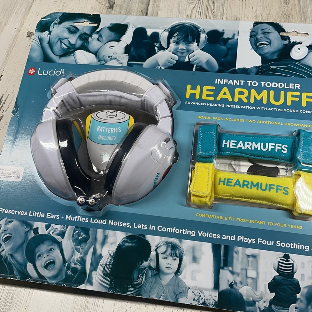 HEARMUFFS HEADPHONES NOISE REDUCING INFANT TO TODDLER AUDIOLOGIST RECOMM…